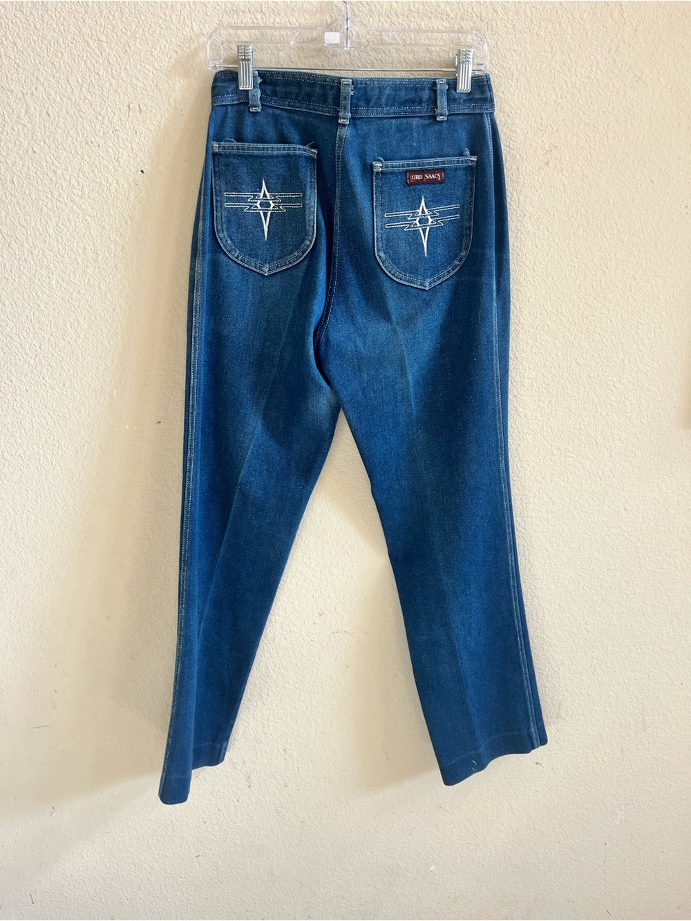 Vintage Lord Issac High Rise Wide Leg Jeans – Medium Wash – Retro Denim - Picture 8 of 10